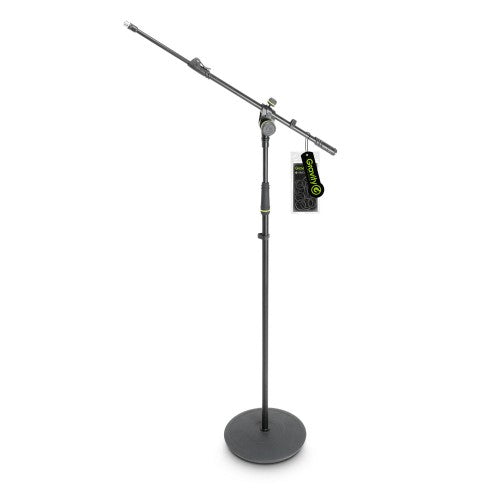 Microphone Stand with Folding Tripod Base and 2-Point Adjustment Telescoping Boom - GMS 4322 B